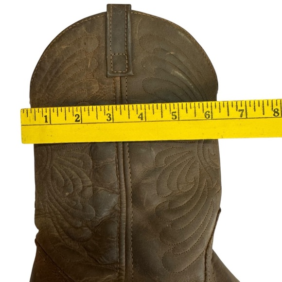 Women’s Brown Leather Western Cowboy Boots Size 8.5M - Picture 9 of 10